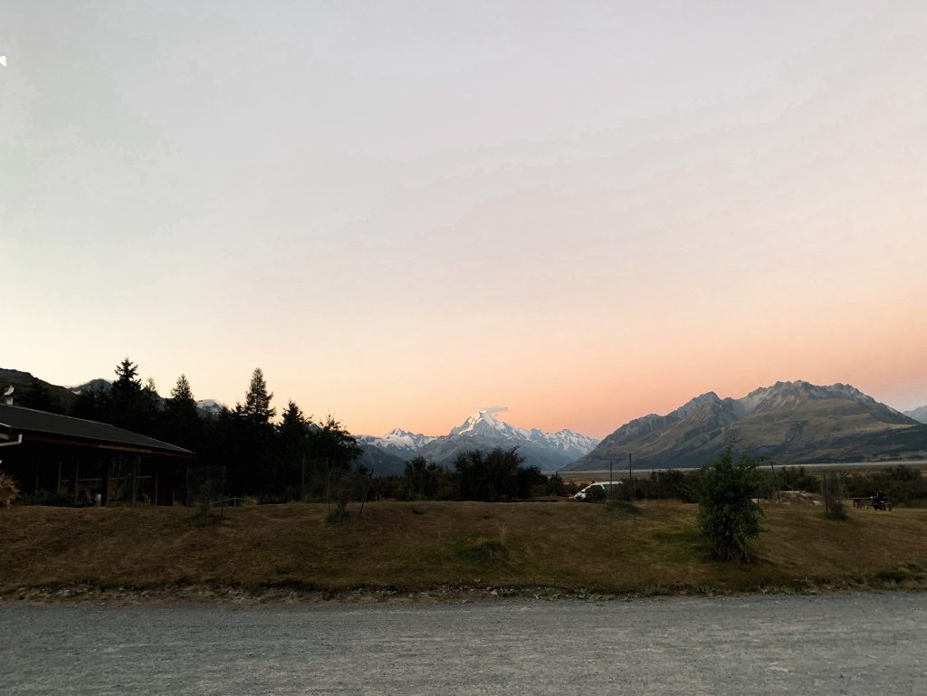 Campsite in New Zealand