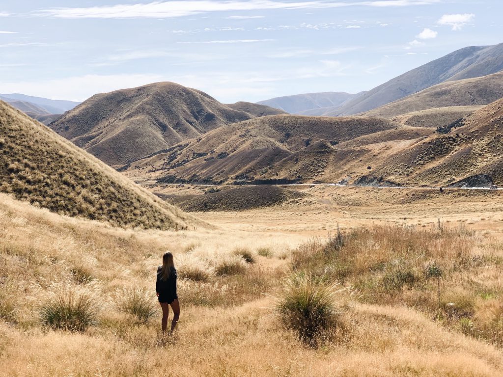 best Instagram spots in New Zealand  Lindis Pass