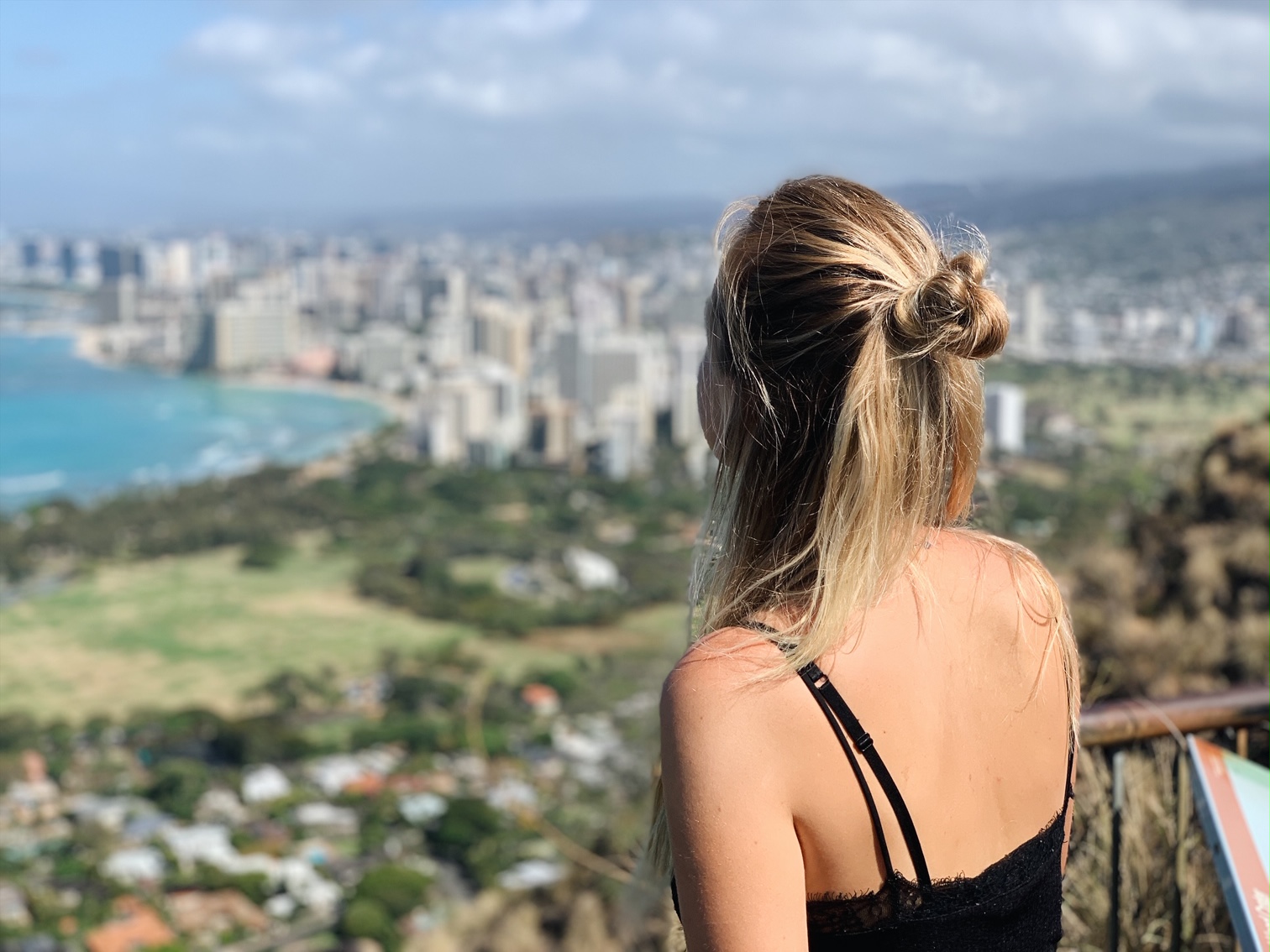 Diamond Head hike lookout exploring Oahu