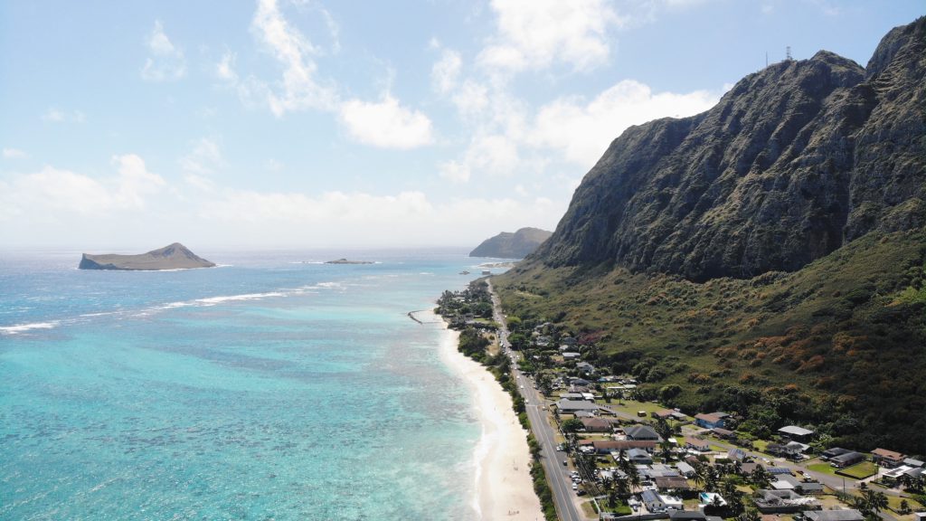 View of Waimanalo Beach Park, one of my favorite beaches