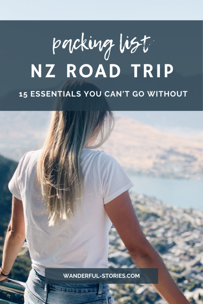 New Zealand road trip packing list 