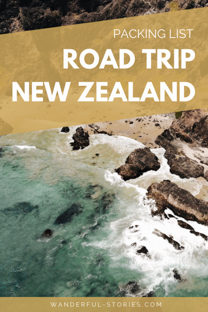 New Zealand road trip packing list 