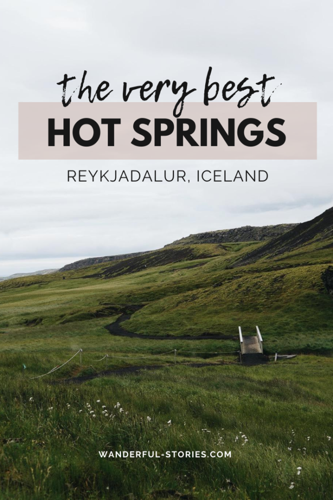 Reykjadalur hot springs thermal river