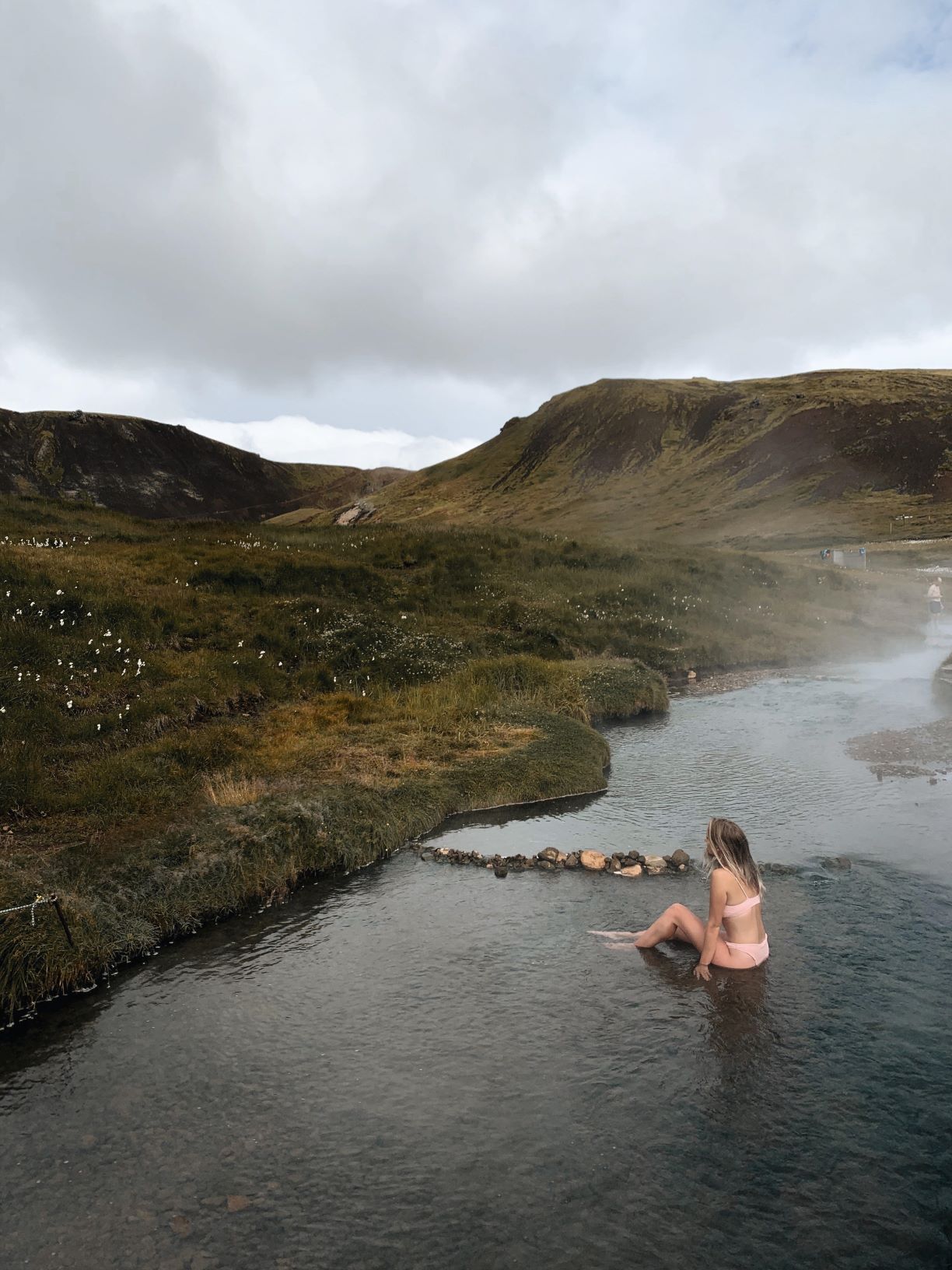 Reykjadalur hot springs Iceland small